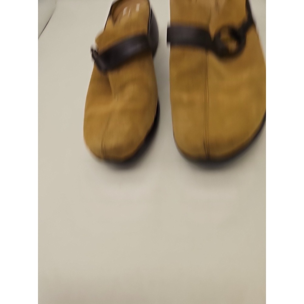 Rockport Shoes Womens 6.5 M Clogs Mule Heels Slip On 523888 Brown Leather Casual